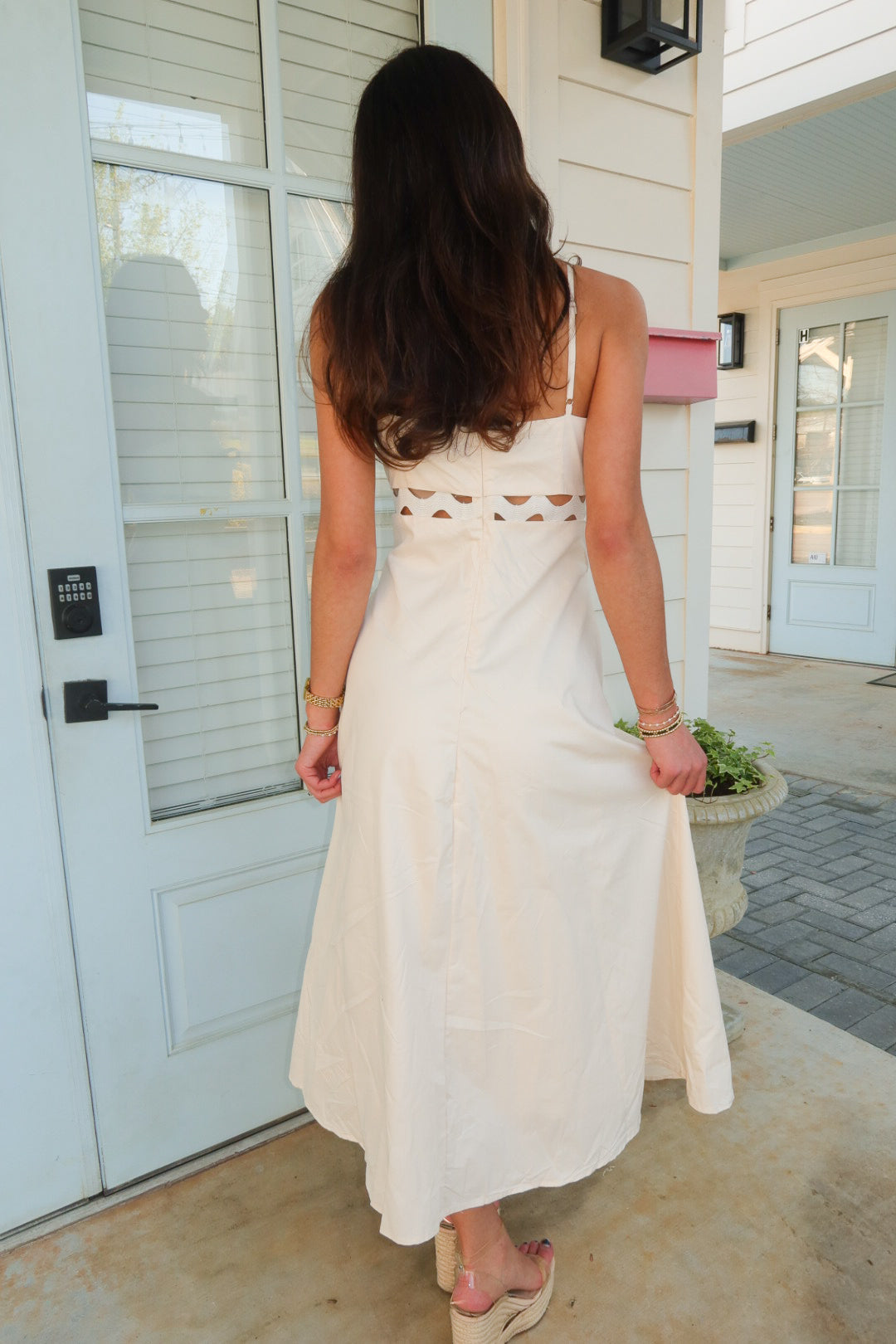 Cream Midi Dress