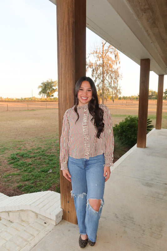 Striped Long-Sleeved Shirt