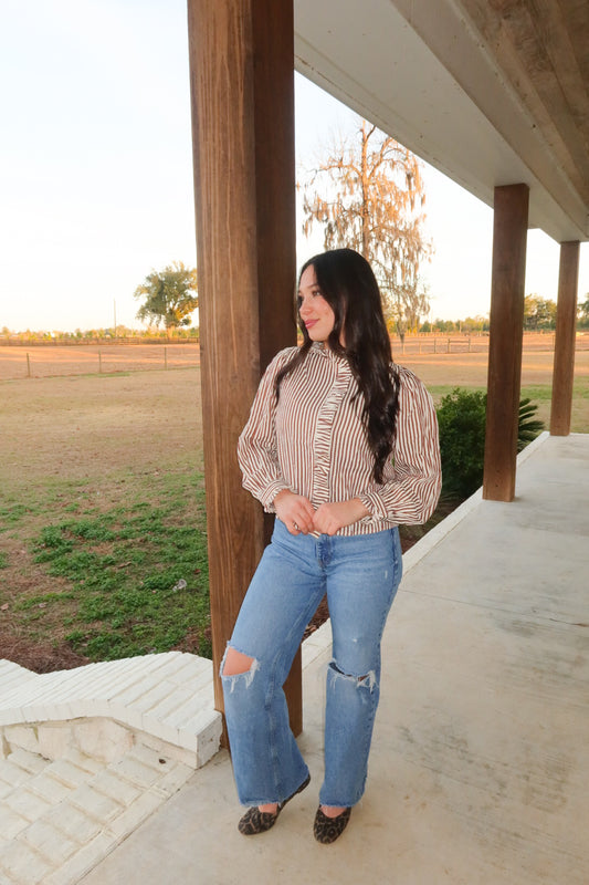 Striped Long-Sleeved Shirt
