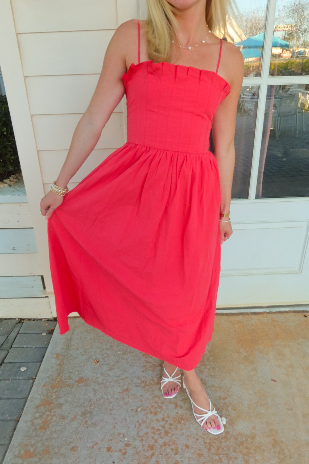 Red Midi Dress