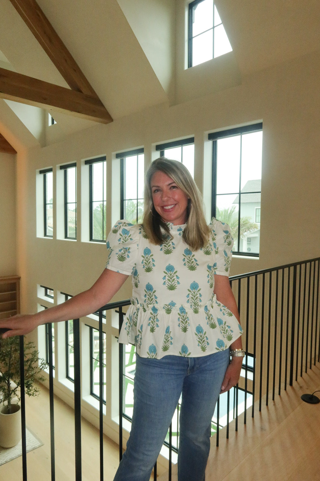 Bluebell Garden Peplum Top