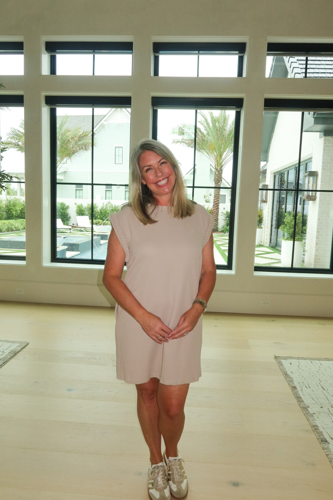 Sandstone Ease T-Shirt Dress