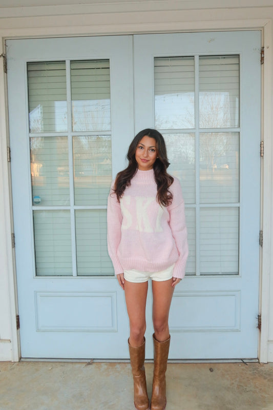 Pink Ski Sweater