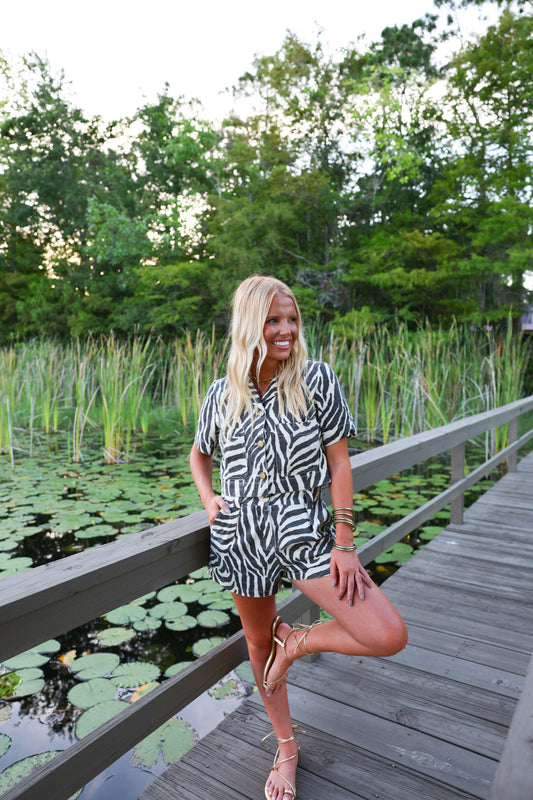 Zebra Print Top
