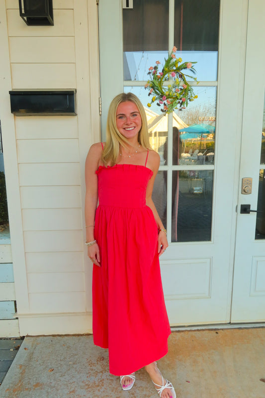 Red Midi Dress