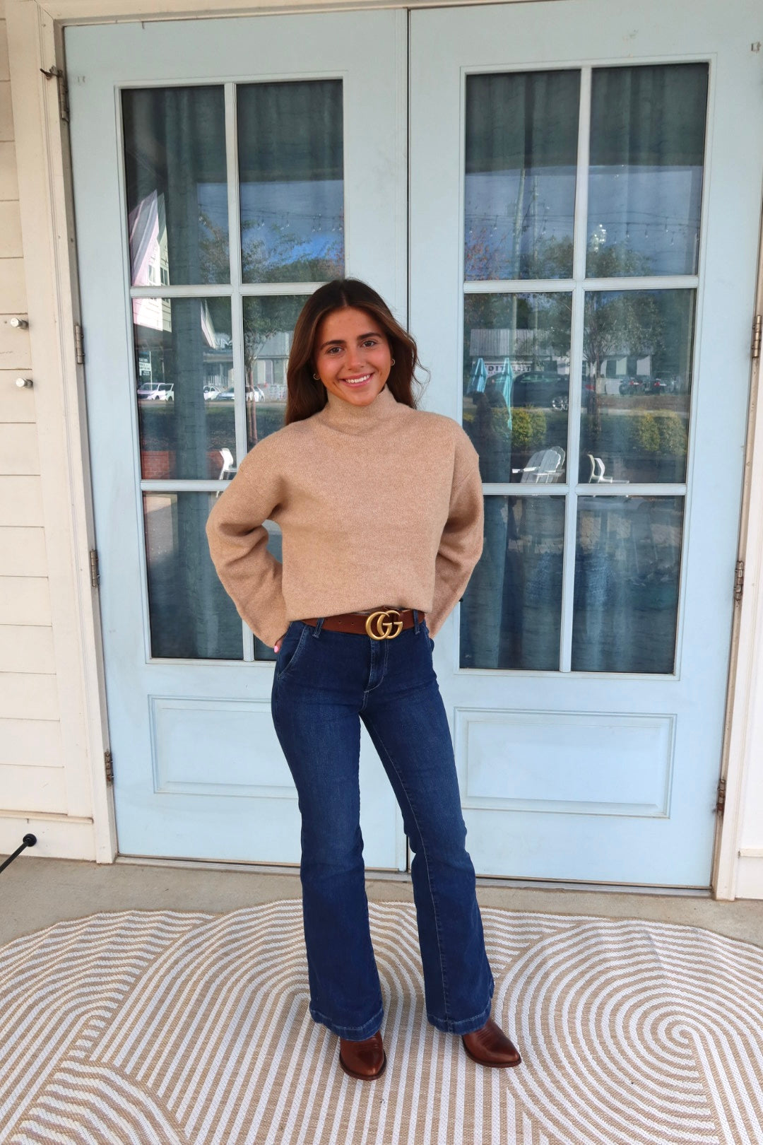 Beige Everyday Turtleneck