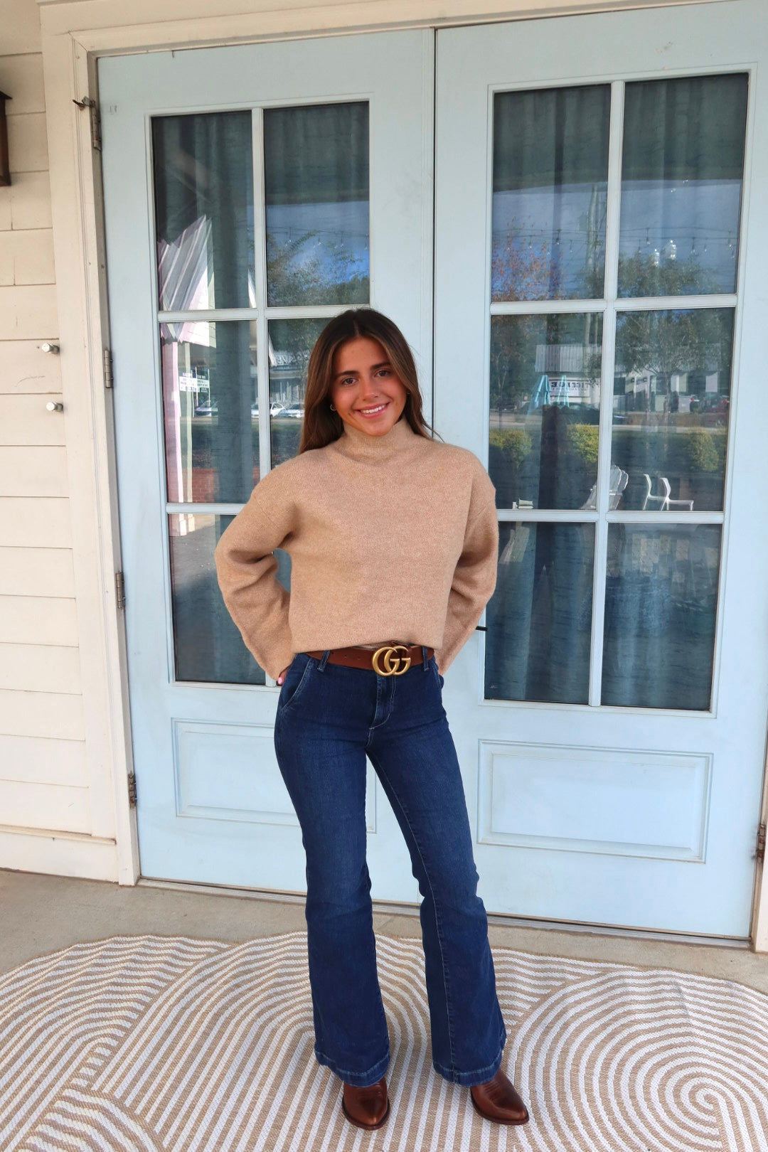 Beige Everyday Turtleneck