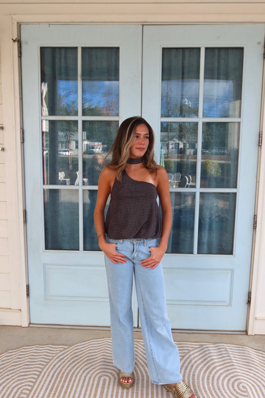 Charcoal Shimmer top